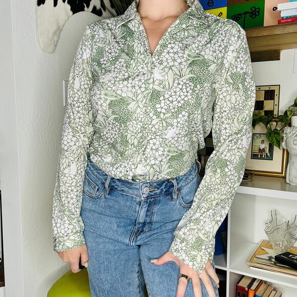 Vintage 80's Koret of California Longsleeve Button Down Women's Blouse - Picture 2 of 4